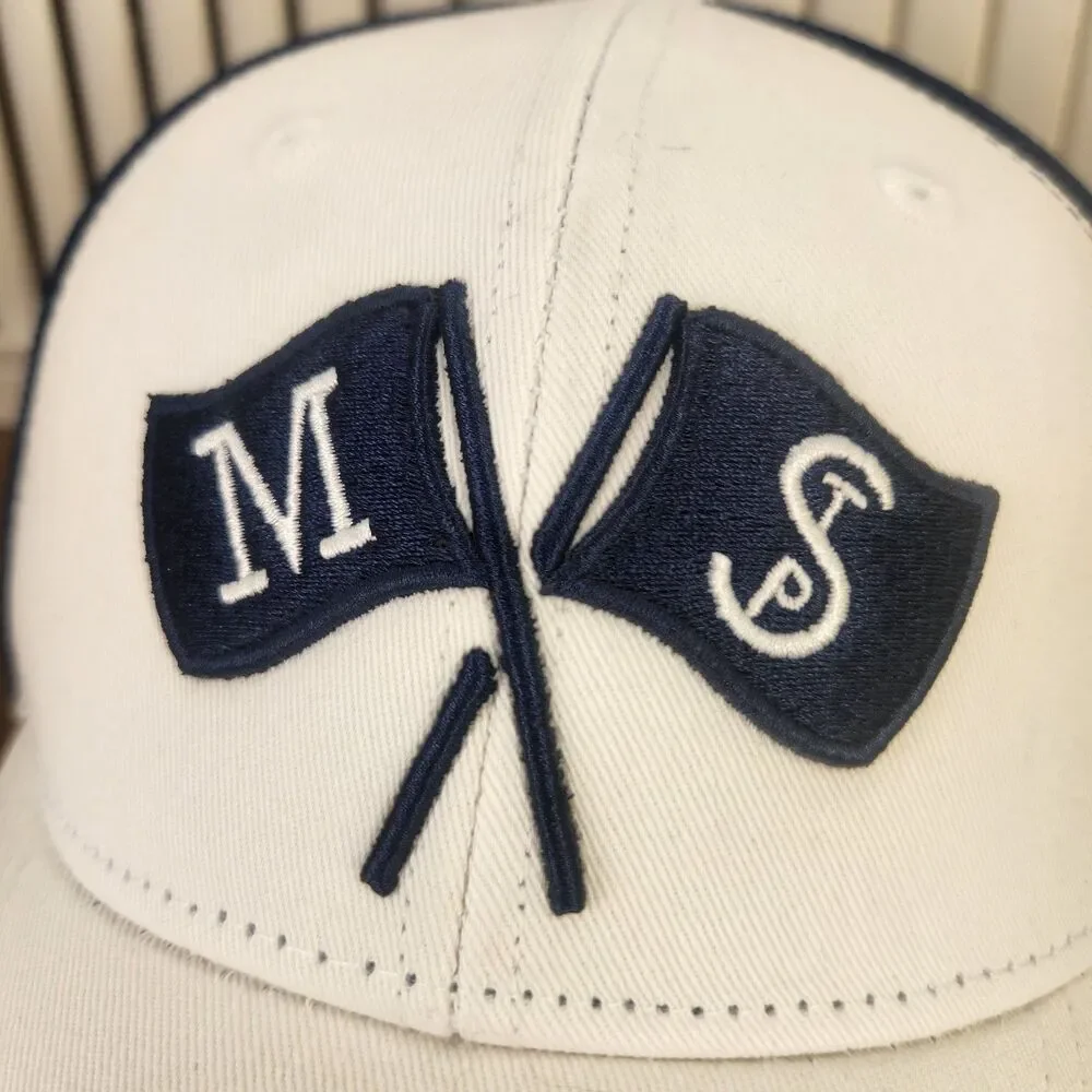 Minnesota Twins Sheboygan Sausage Company Melonwear Snapback Hat Cap White Blue